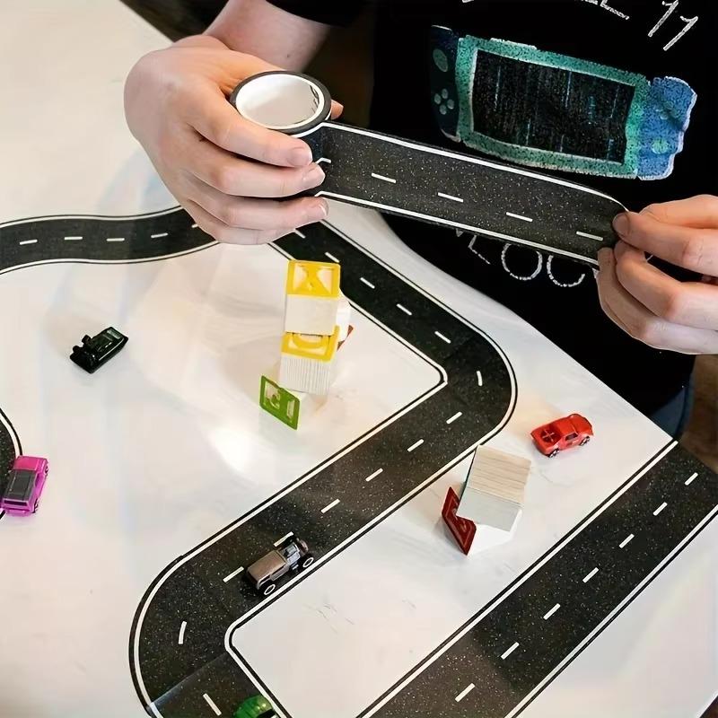 סט 8 גלילים מדבקות כביש למשחק מכוניות | ג'סטה שופ | Jesta Shop