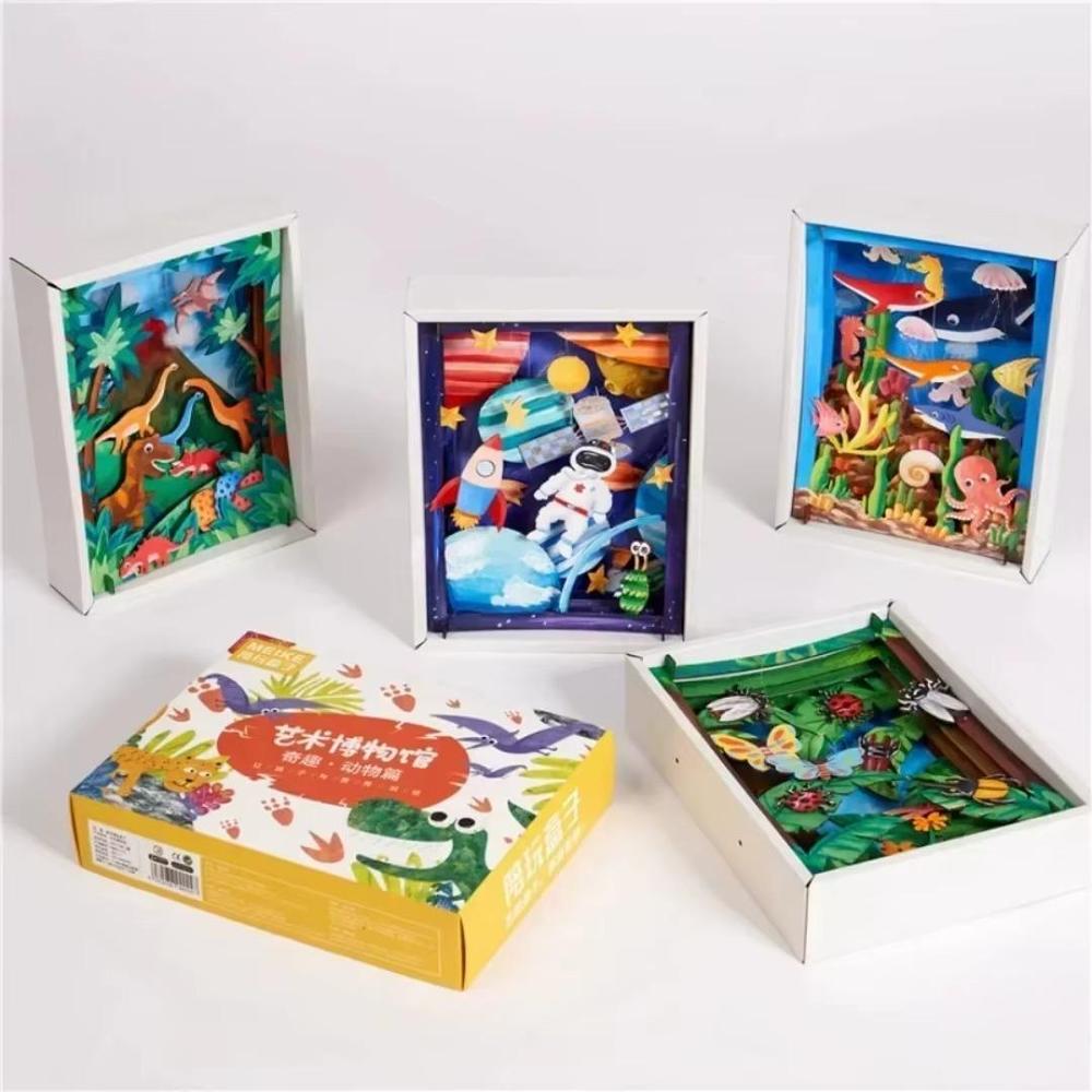 ערכת הרכבה וצביעה תמונה תלת מימדית לילדים