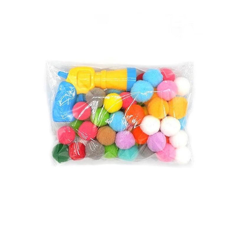 ערכת אקדח צעצוע וכדורי קטיפה לחתולים | ג'סטה שופ | Jesta Shop