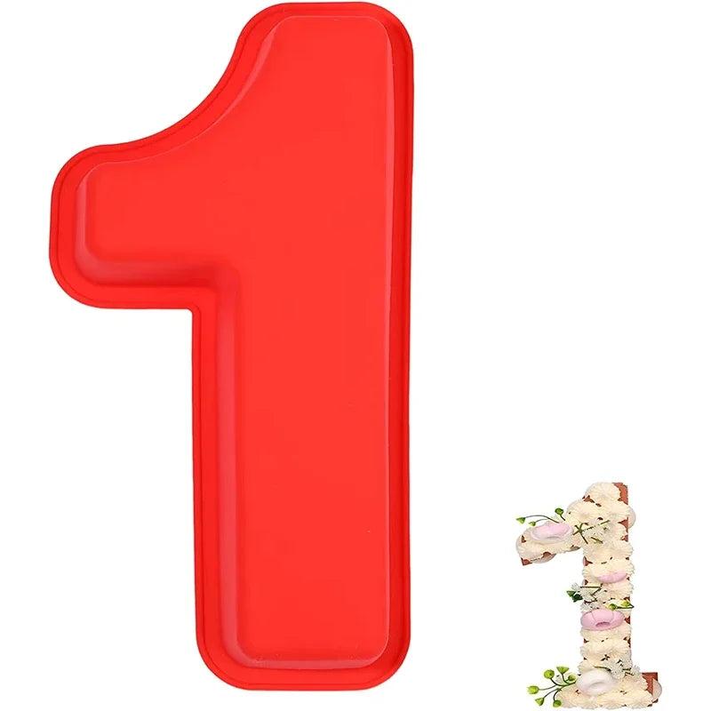תבנית אפייה מסיליקון לעוגה בצורת מספר תלת מימדי | ג'סטה שופ | Jesta Shop