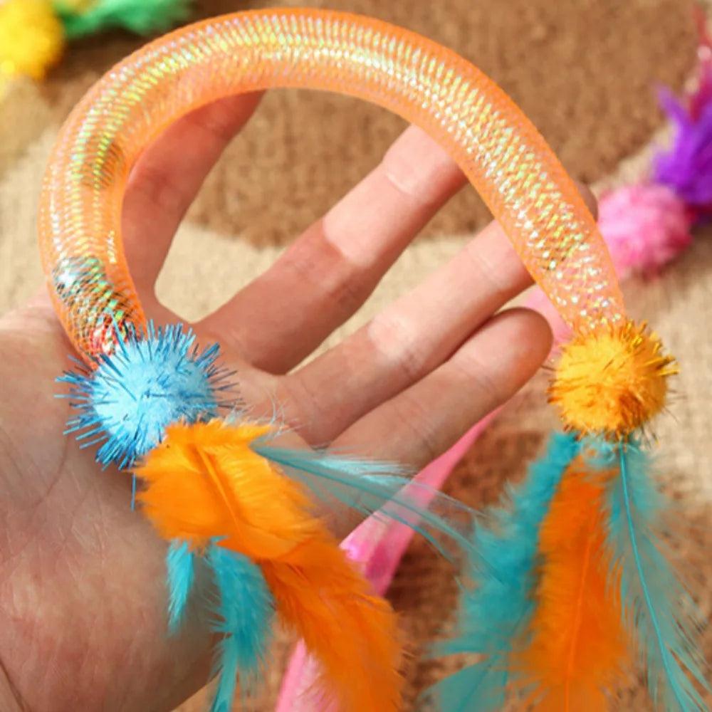 3 יחידות צעצוע אינטראקטיבי קפיץ אלסטי לחתולים | ג'סטה שופ | Jesta Shop