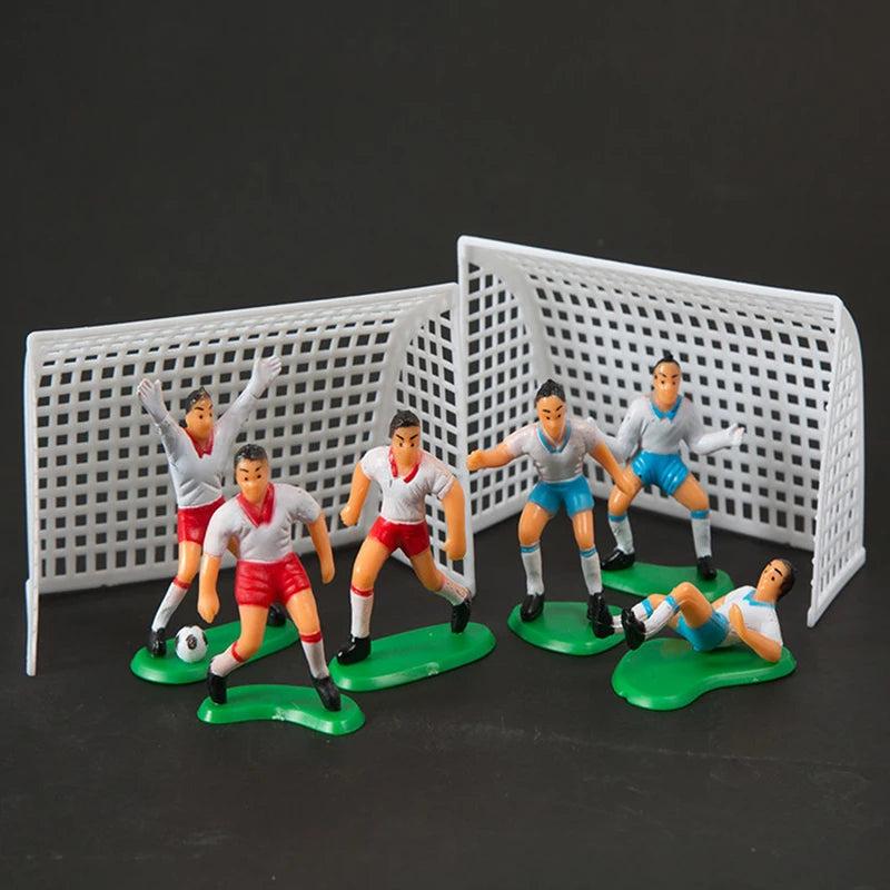 בובות קישוט שחקני כדורגל לעוגת יום הולדת