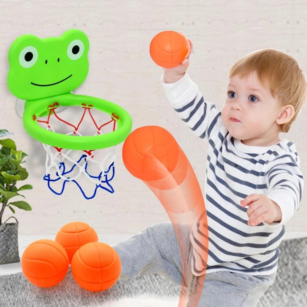 צעצוע אמבטיה כדורסל לתינוקות עם 3 כדורים | ג'סטה שופ | Jesta Shop