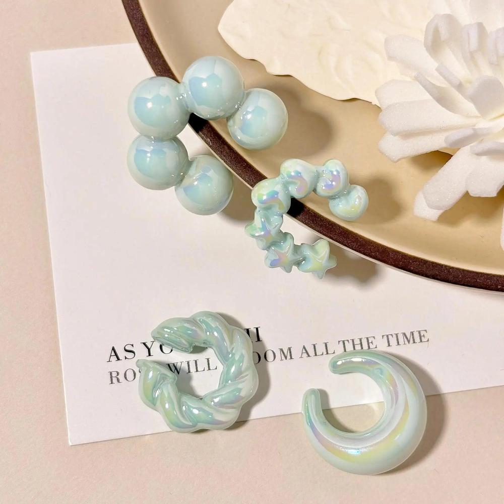 סט 4 עגילי קליפס ללא חור | ג'סטה שופ | Jesta Shop