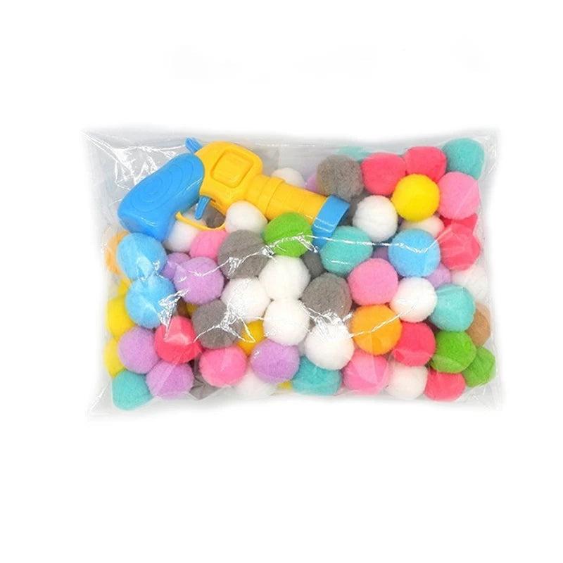 ערכת אקדח צעצוע וכדורי קטיפה לחתולים | ג'סטה שופ | Jesta Shop