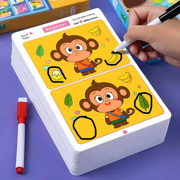 משחק קלפים חינוכי לילדים מצא את ההבדלים
