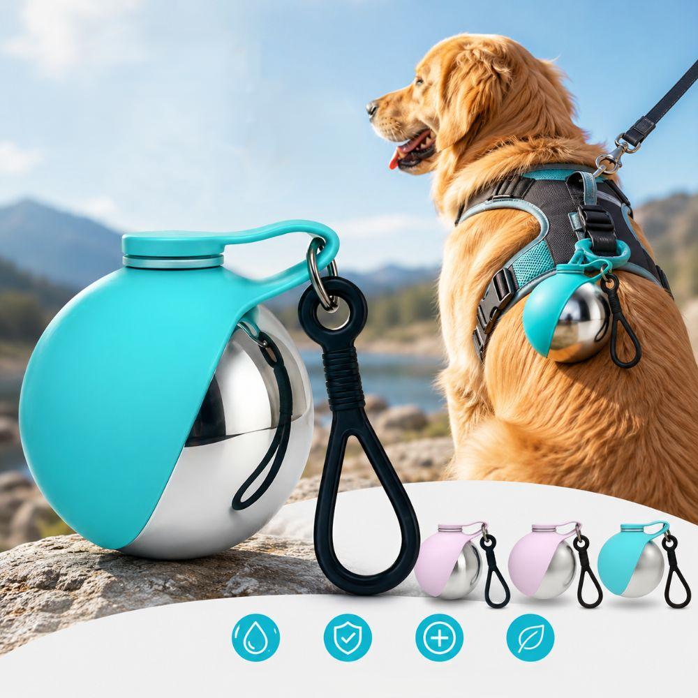 בקבוק מים עם קערה מובנת לכלבים | ג'סטה שופ | Jesta Shop