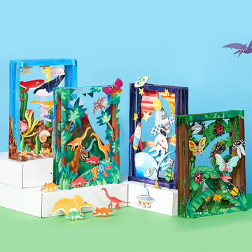 ערכת הרכבה וצביעה תמונה תלת מימדית לילדים