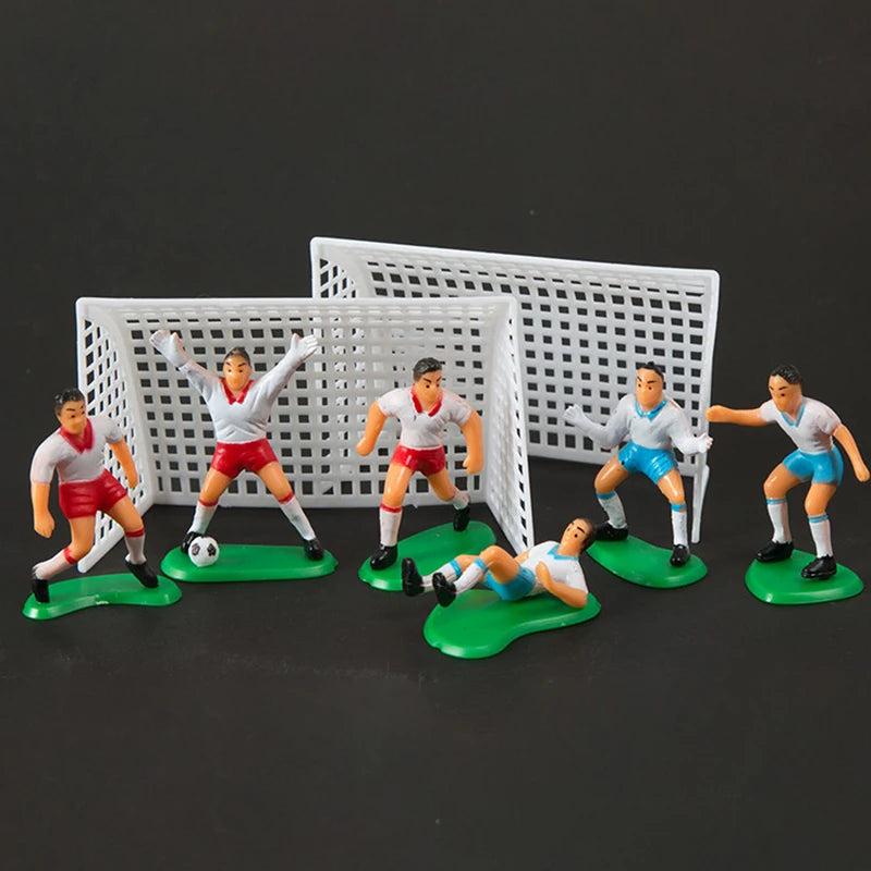 בובות קישוט שחקני כדורגל לעוגת יום הולדת