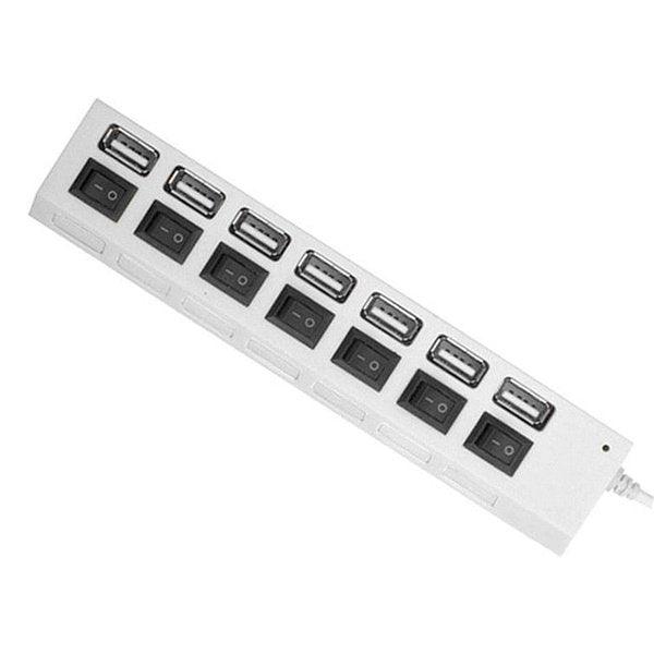 מפצל מרכזיה USB מהיר 7 יציאות עם מפסקים | ג'סטה שופ | Jesta Shop
