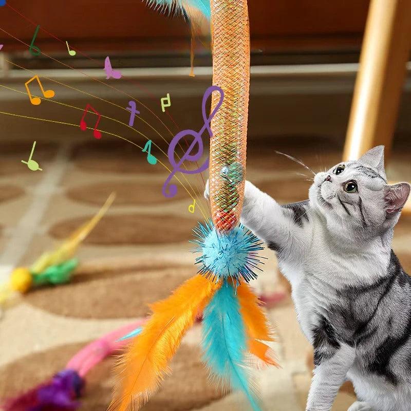 3 יחידות צעצוע אינטראקטיבי קפיץ אלסטי לחתולים | ג'סטה שופ | Jesta Shop