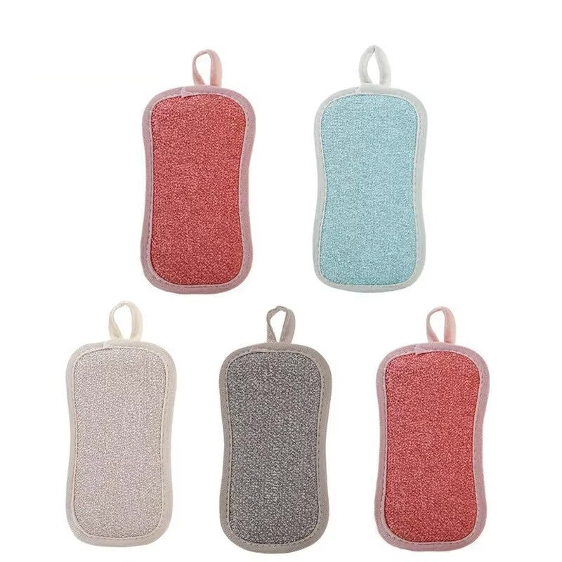 חבילת 5 ספוגיות מיקרופייבר דו צדדי לניקיון רב תכליתי | ג'סטה שופ | Jesta Shop