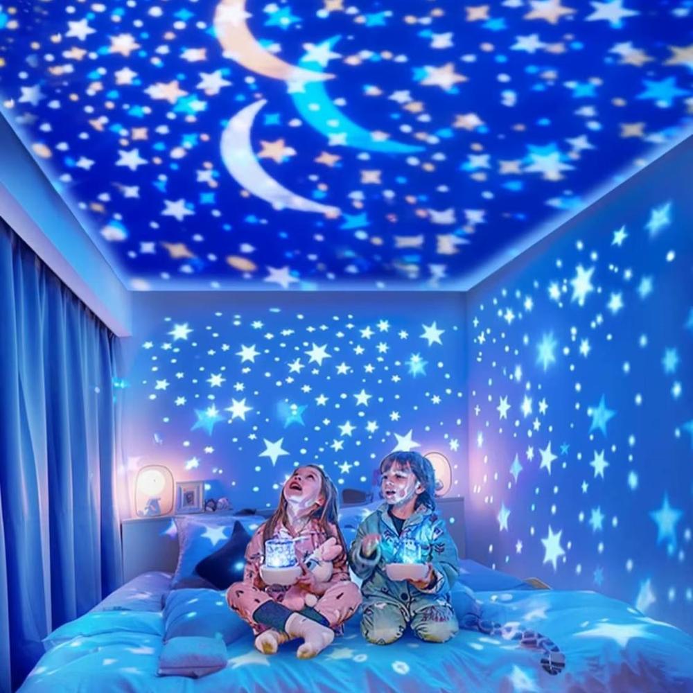 מנורת לילה לילדים מקרן אור צבעוני | ג'סטה שופ | Jesta Shop