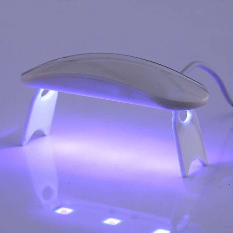 מייבש ציפורניים מנורת UV שולחנית לייבוש לק ג'ל