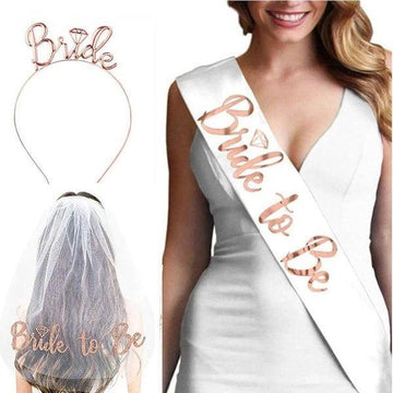 סט אביזרים לכלה מסיבת רווקות Bride To Be | ג'סטה שופ | Jesta Shop