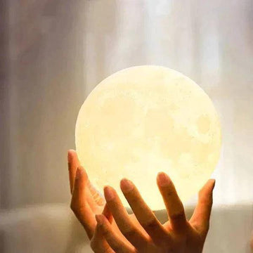 מנורת לילה דקורטיבית בצורת ירח תלת ממד | ג'סטה שופ | JestaShop