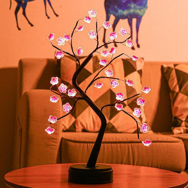 מנורה שולחנית דקורטיבית עץ בונסאי | ג'סטה שופ | JestaShop