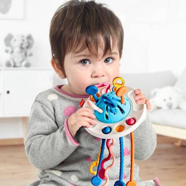צעצוע משולב נשכן לבקיעת שיניים ואימון אצבעות לתינוק | ג'סטה שופ | JestaShop