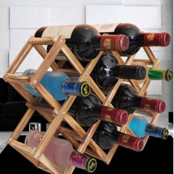 מעמד עץ מודולרי לבקבוקי יין | ג'סטה שופ | JestaShop