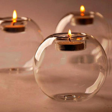 מעמד פמוט זכוכית דקורטיבי לנרות | ג'סטה שופ | JestaShop