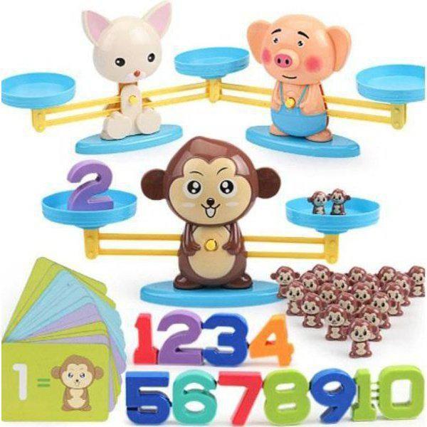 משחק מתמטי לילדים מאזניים לאיזון חיות | ג'סטה שופ | JestaShop