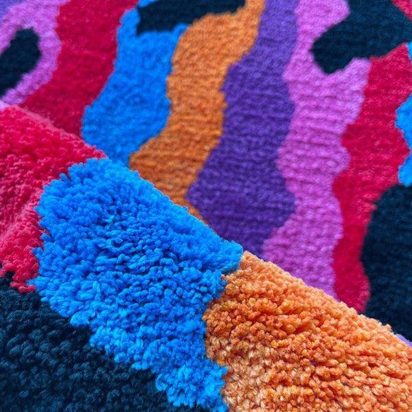 שטיח ארוג מעוצב בסגנון סמיילי | ג'סטה שופ | JestaShop