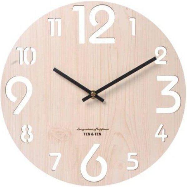 שעון קיר דקורטיבי מעץ בסגנון נורדי | ג'סטה שופ | JestaShop