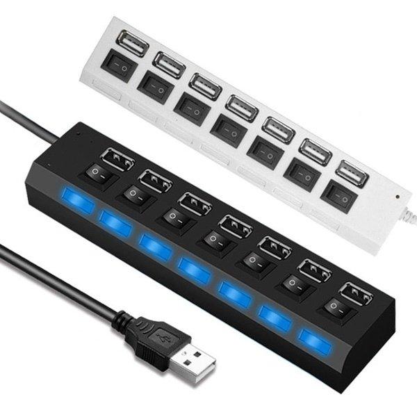 מפצל מרכזיה USB מהיר 7 יציאות עם מפסקים | ג'סטה שופ | Jesta Shop