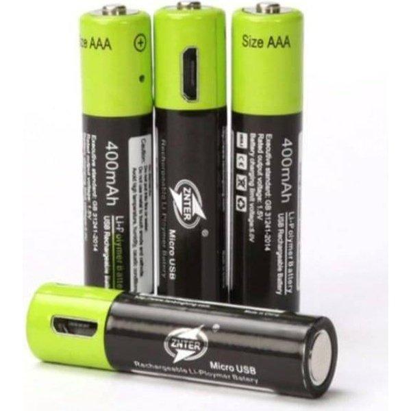 סוללות אצבע AA נטענות USB | ג'סטה שופ | Jesta Shop