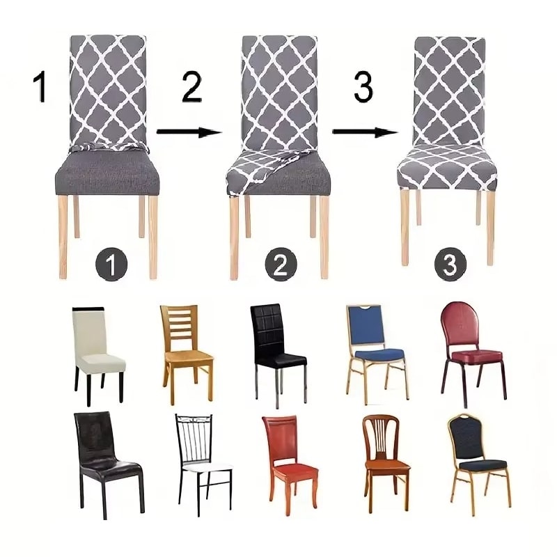 כיסוי כיסא אלסטי חלק כיסויים לכיסאות במגוון צבעים | ג'סטה שופ | Jesta Shop