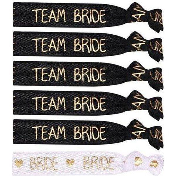 חבילת 10 צמידים מקושטים למסיבת רווקות TEAM BRIDE | ג'סטה שופ | JestaShop